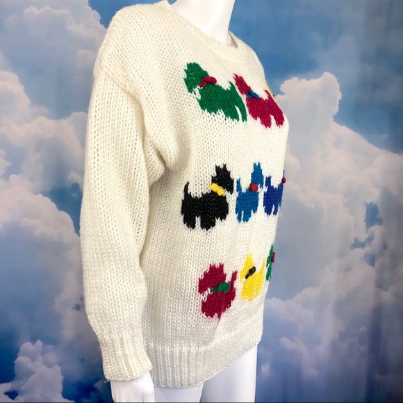 Scottish Terrier Sweater Vintage Fetagetti - Picture 3 of 8